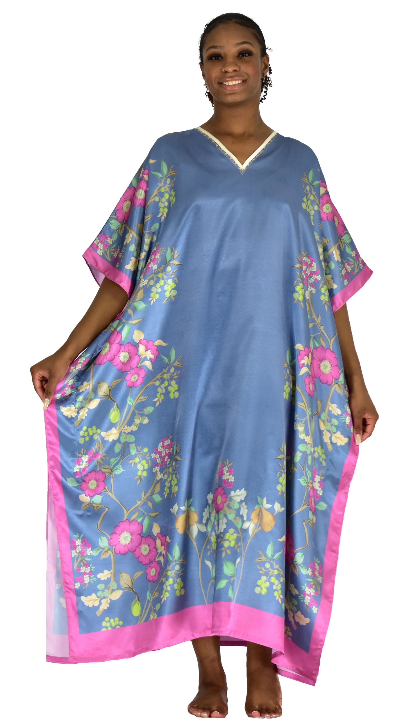 Satin Caftans Collection in Many Unique Digital Prints Choices