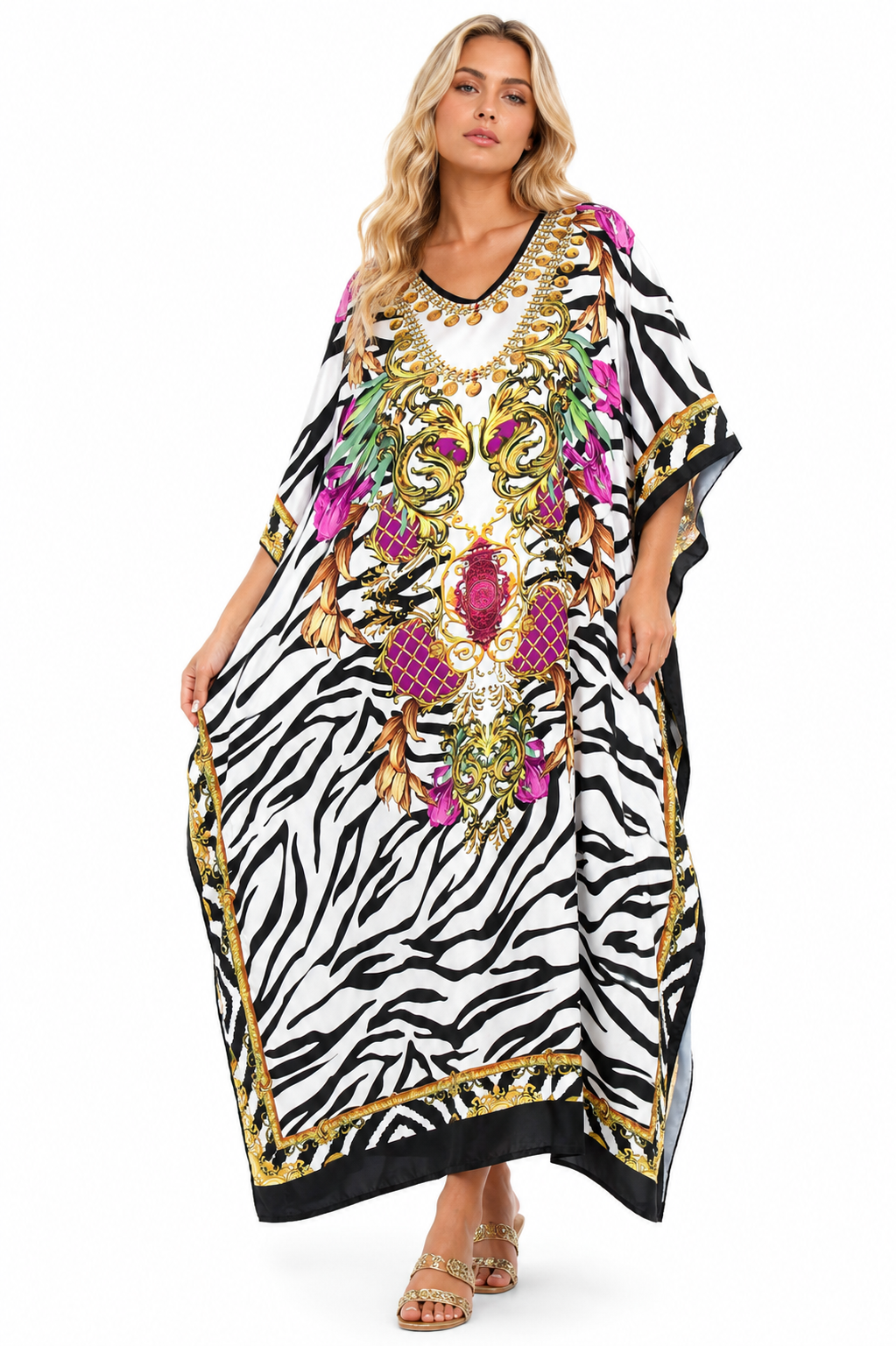 Satin Caftans Collection in Many Unique Digital Prints Choices