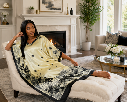 Satin Caftans Collection in Many Unique Digital Prints Choices