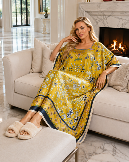Satin Caftans Collection in Many Unique Digital Prints Choices