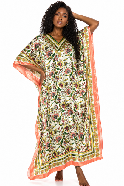 Satin Caftans Collection in Many Unique Digital Prints Choices