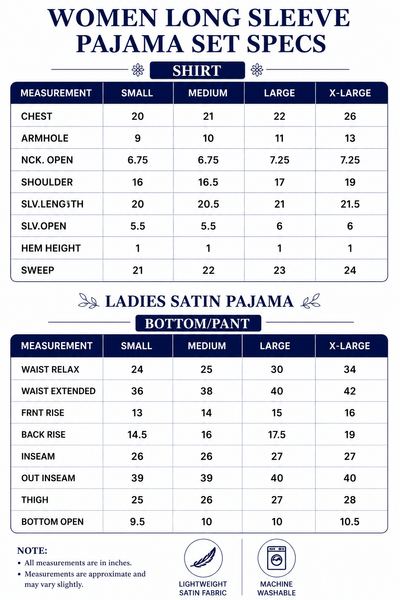 Women's Pajama Set / Pajamas / Pyjamas / PJs, Satin, Long Button-Down