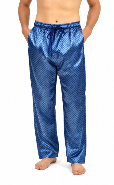 Up2date Fashion Men's Satin Silk Pajama Pant PJ Bottoms Comfy Lounge Sleep Pants with Pockets & Drawstring