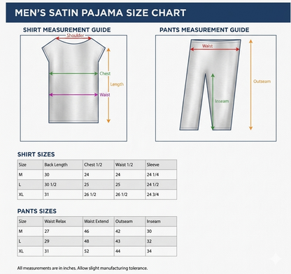 Up2date Fashion Pajamas Set Mens Silk Satin Long Sleeve Loungewear Two-Piece Sleepwear Button-Down Pj with Full Pants