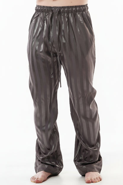 Up2date Fashion Men's Satin Silk Pajama Pant PJ Bottoms Comfy Lounge Sleep Pants with Pockets & Drawstring