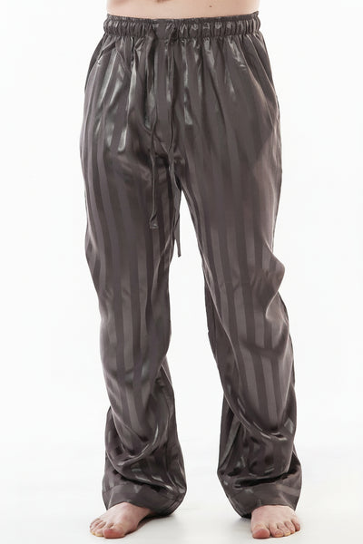 Up2date Fashion Men's Satin Silk Pajama Pant PJ Bottoms Comfy Lounge Sleep Pants with Pockets & Drawstring