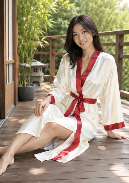 Up2date Fashion Long Satin Robes for Women Full Sleeve Silk Bathrobe Full Length Sleepwear Bridesmaids Wedding Party Robes