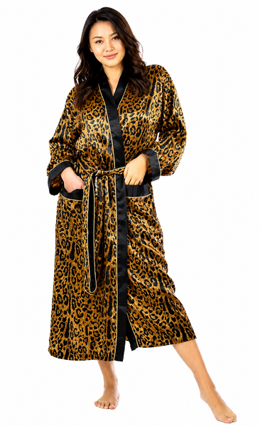 Up2date Fashion Long Satin Robes for Women with Full Sleeve Silk Bathrobe Full Length Sleepwear for Bridesmaids & Wedding Party Robes