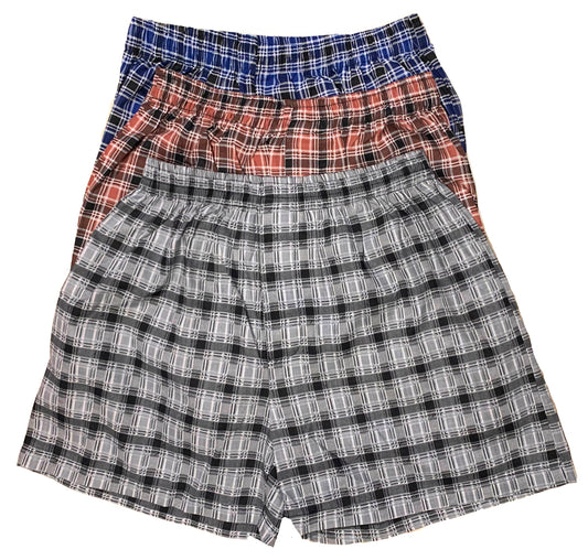 Men's Shorts / Boxers, Woven, 3-Piece Multicolor Combo Pack