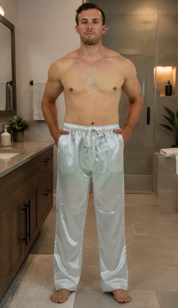 Men's Lounge Pants / Pajama Bottoms / Sleep Pants, Satin