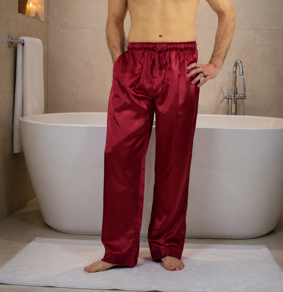 Men's Lounge Pants / Pajama Bottoms / Sleep Pants, Satin