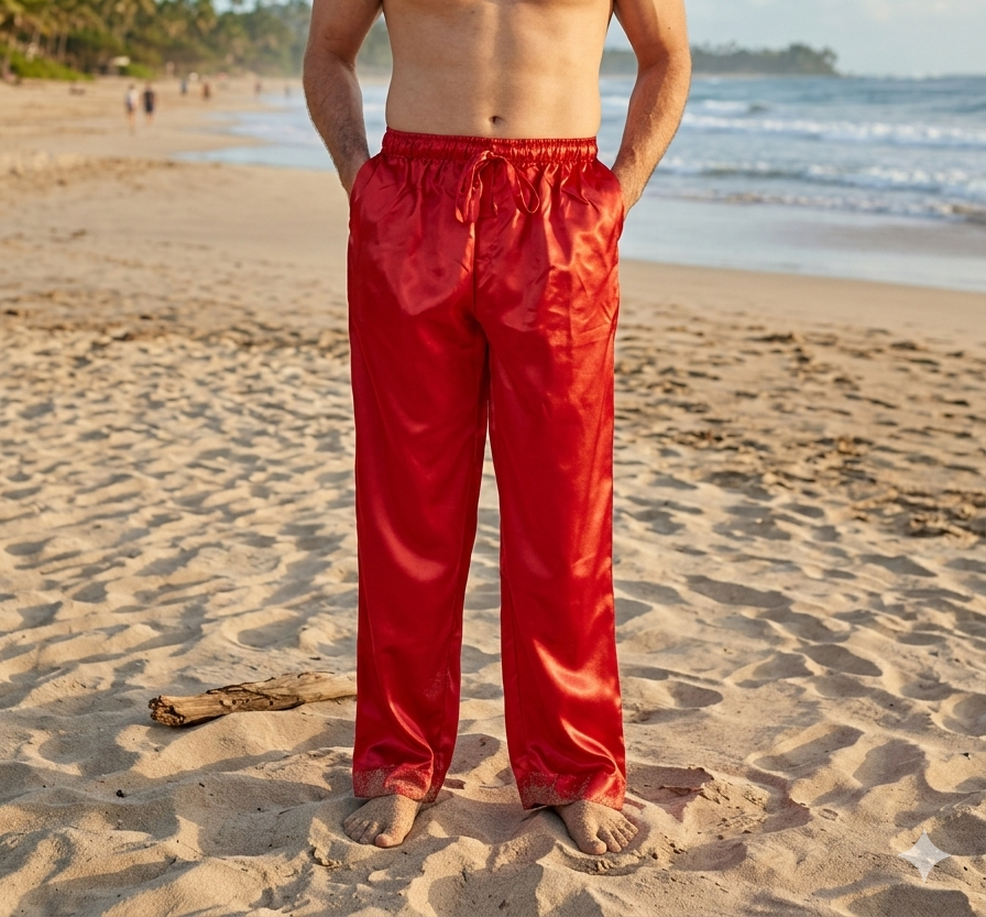 Men's Lounge Pants / Pajama Bottoms / Sleep Pants, Satin