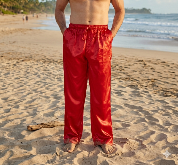 Men's Lounge Pants / Pajama Bottoms / Sleep Pants, Satin
