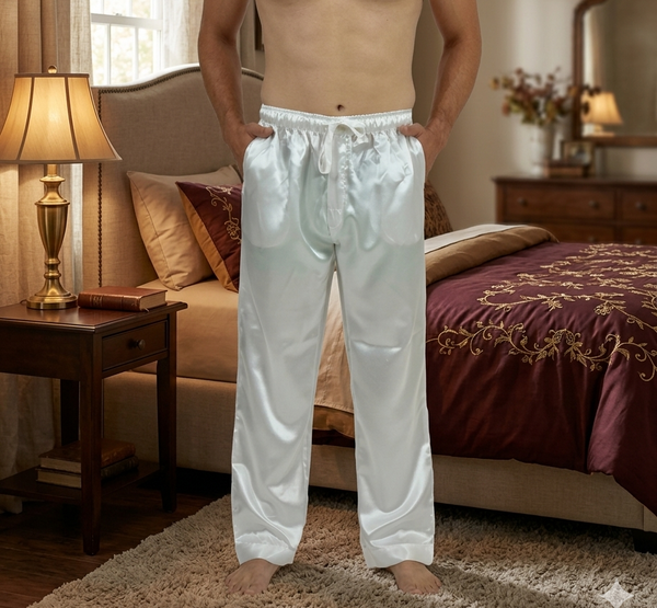 Men's Lounge Pants / Pajama Bottoms / Sleep Pants, Satin