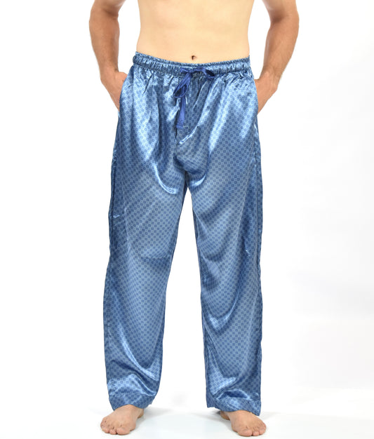Up2date Fashion Men's Satin Silk Pajama Pant PJ Bottoms Comfy Lounge Sleep Pants with Pockets & Drawstring