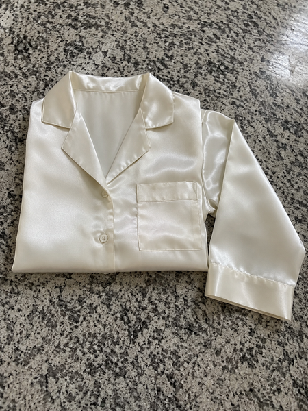 Women's Satin Nightgown Sleep Shirt Silky Button Down Nightshirt with Full Sleeves, V-Neck, Chest Pocket, Soft Loungewear