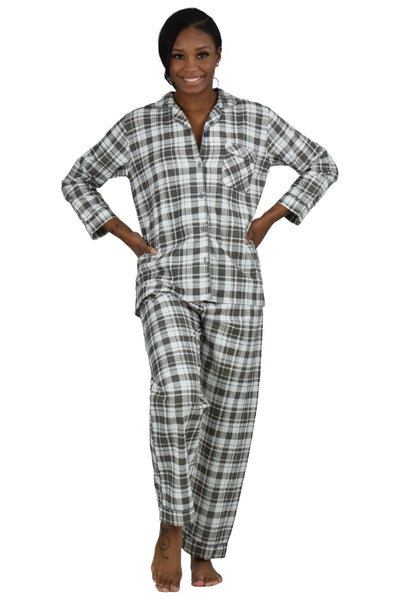 Women's Pajama Set / Pajamas / Pyjamas / PJs, 100% Cotton, Solid Colors
