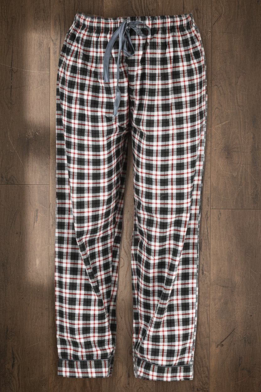 Men's Lounge Pants / Pajama Bottoms / Sleep Pants, 100% Cotton Flannel