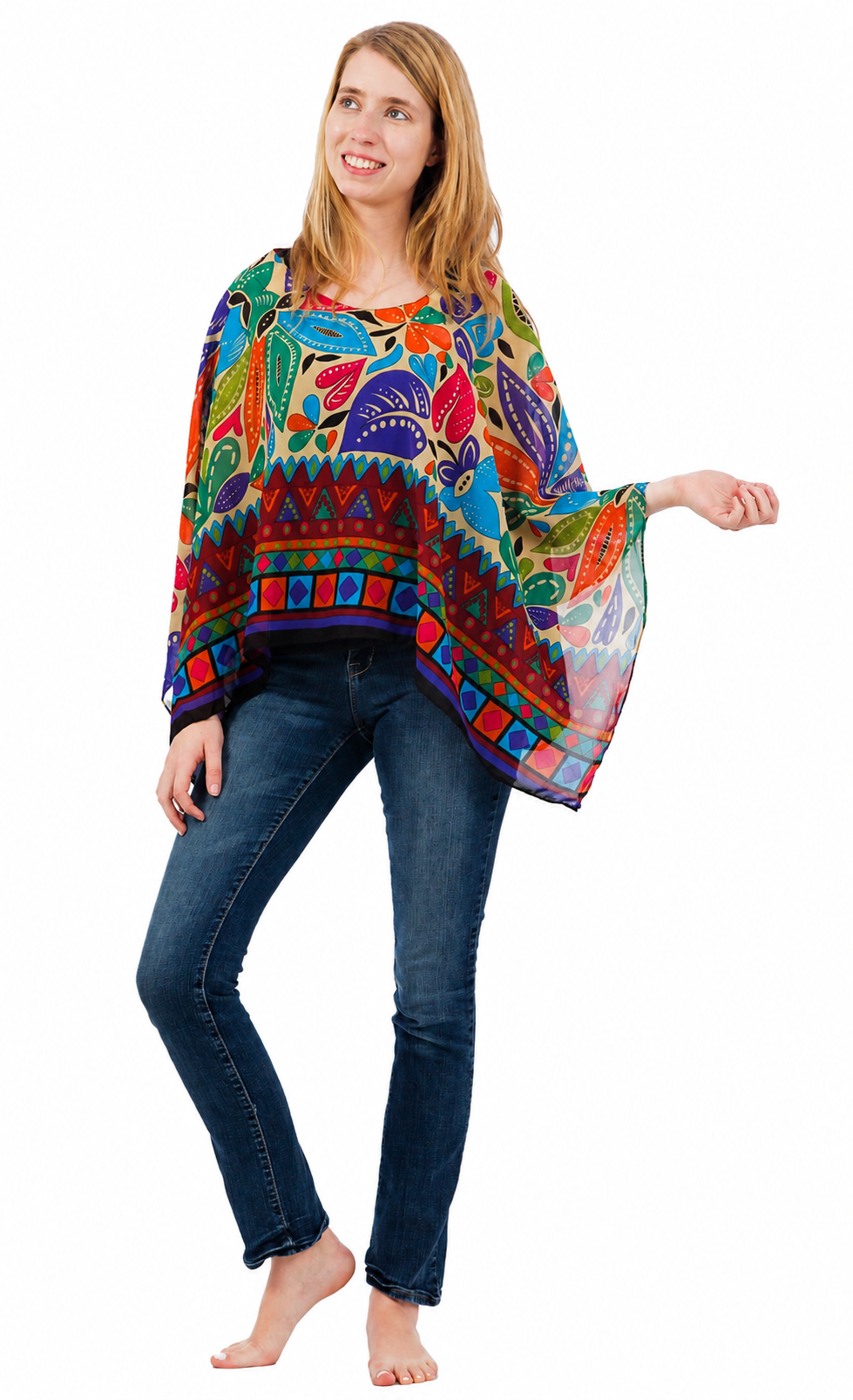 Chiffon Poncho Shawls Capelets for women Chiffon Wraps and Evening Beach Cover Up