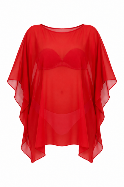 Chiffon Poncho Shawls Capelets for women Chiffon Wraps and Evening Beach Cover Up