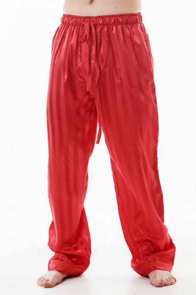 Up2date Fashion Men's Satin Silk Pajama Pant PJ Bottoms Comfy Lounge Sleep Pants with Pockets & Drawstring