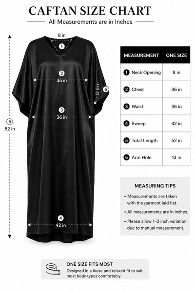 Up2date Fashion's Women's Satin Caftan Island Bouquet Print, One Size Silky Kaftan Loungewear, Style Caf-75