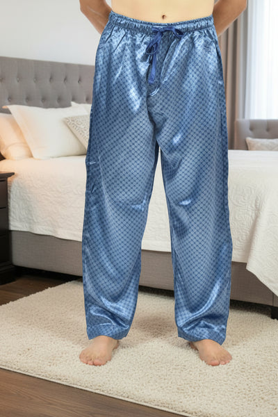 Up2date Fashion Men's Satin Silk Pajama Pant PJ Bottoms Comfy Lounge Sleep Pants with Pockets & Drawstring