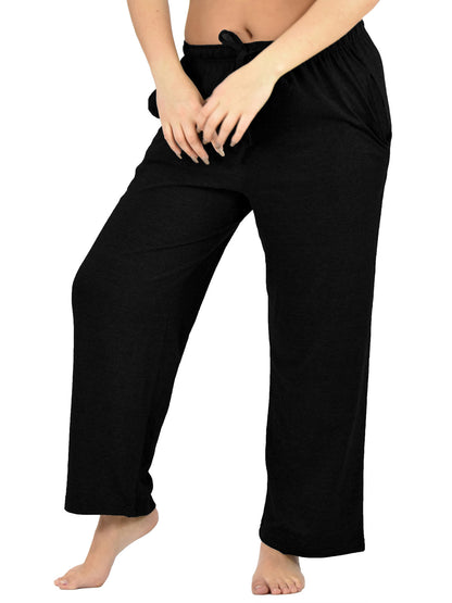 Women's Lounge Pants / Pajama Bottoms / Sleep Pants, 100% Cotton Knit