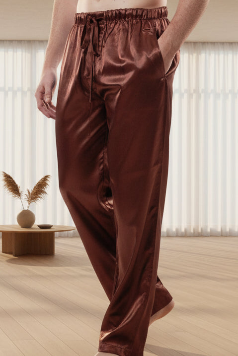 Men's Lounge Pants / Pajama Bottoms / Sleep Pants, Satin