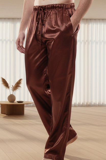 Men's Lounge Pants / Pajama Bottoms / Sleep Pants, Satin