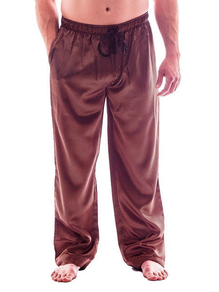 Men's Lounge Pants / Pajama Bottoms / Sleep Pants, Satin, Tie Print