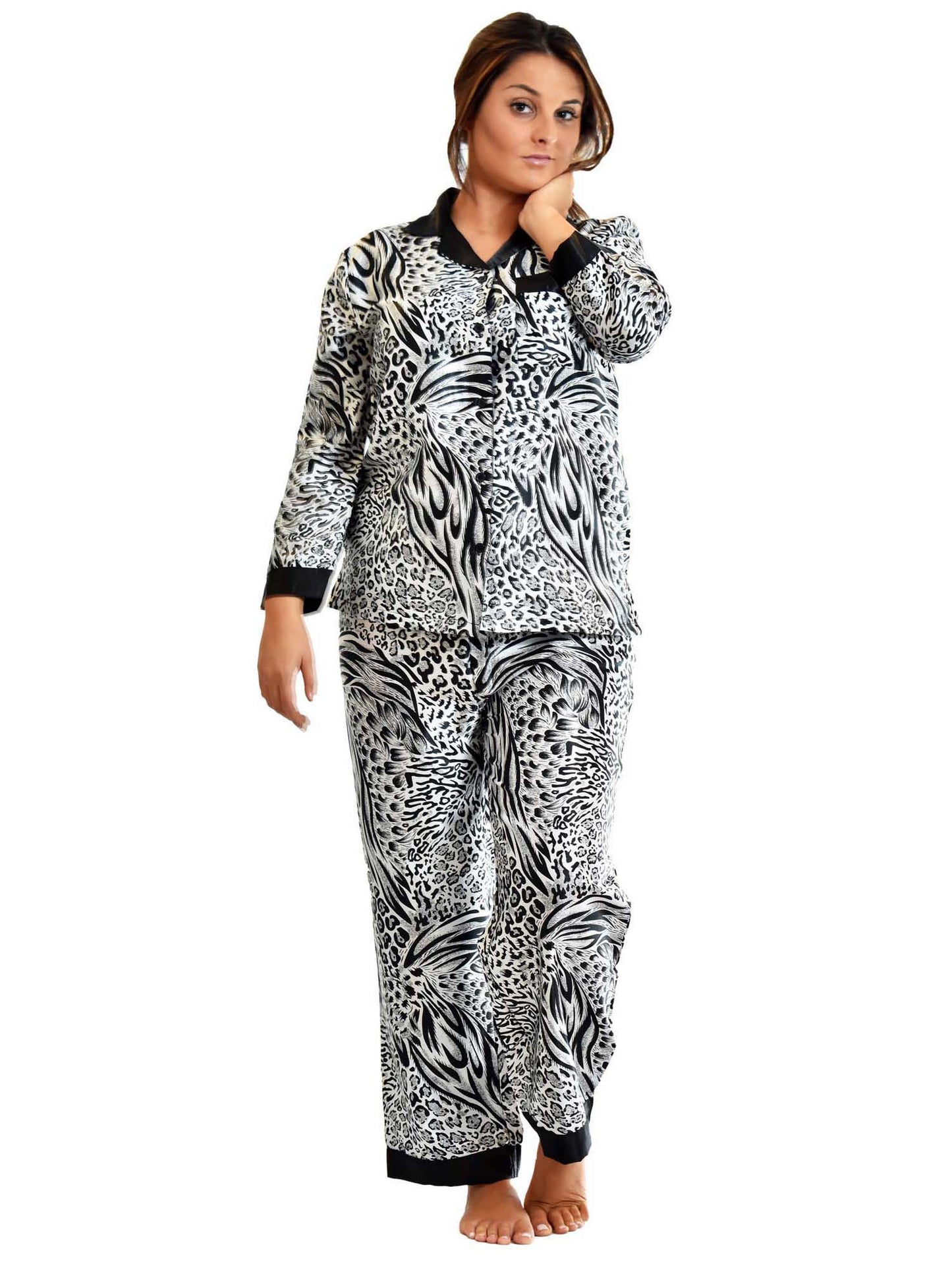 Women's Pajama Set / Pajamas / Pyjamas / PJs, Satin, Various Prints