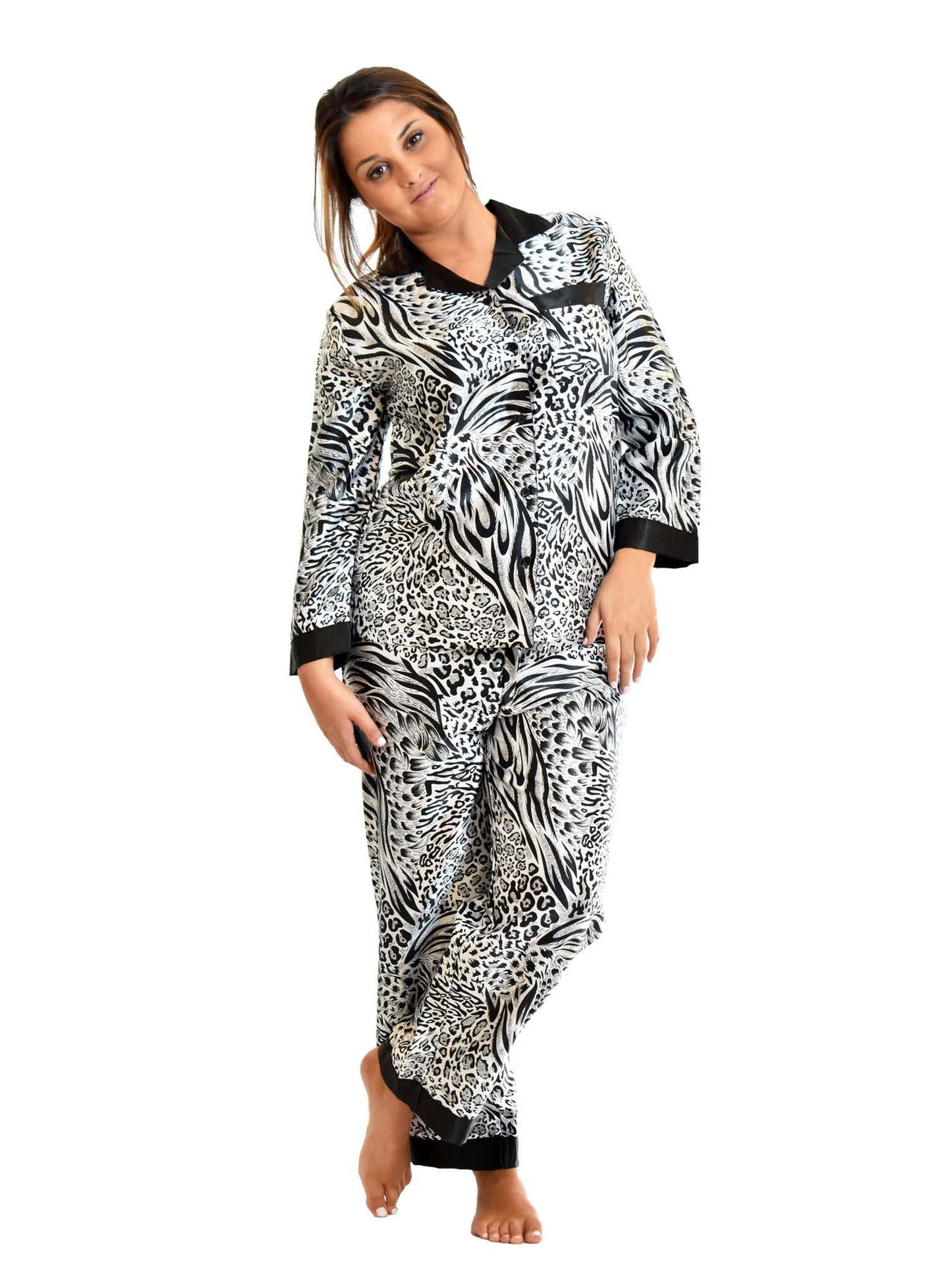 Women's Pajama Set / Pajamas / Pyjamas / PJs, Satin, Various Prints