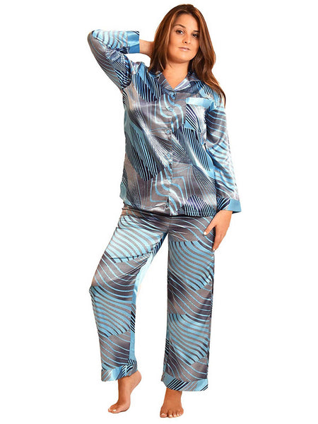Women's Pajama Set / Pajamas / Pyjamas / PJs, Satin, Various Prints