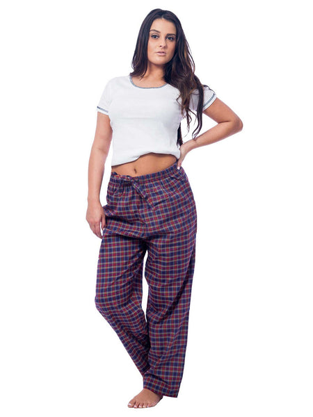 Women's Lounge Pants / Pajama Bottoms / Sleep Pants, Woven, 3-Piece Multicolor Combo