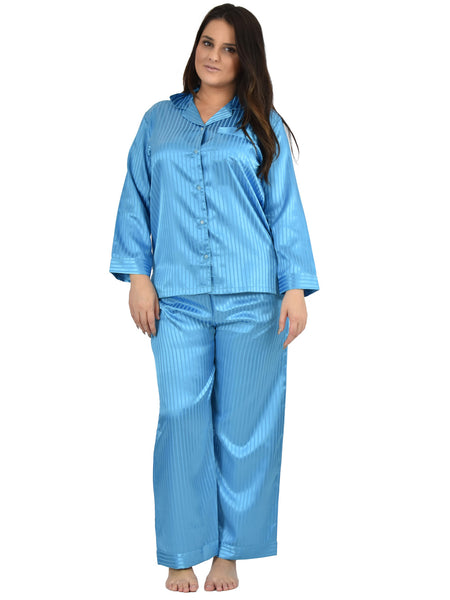 Women's Pajama Set / Pajamas / Pyjamas / PJs, Satin, Striped