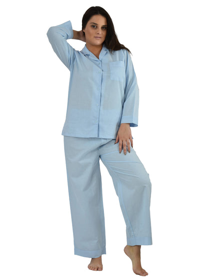 Women's Pajama Set / Pajamas / Pyjamas / PJs, 100% Cotton, Solid Colors