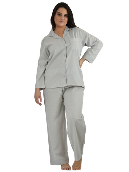 Women's Pajama Set / Pajamas / Pyjamas / PJs, 100% Cotton, Solid Colors